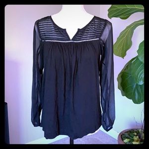 Lucky Brand Decorative neckline and sleeves